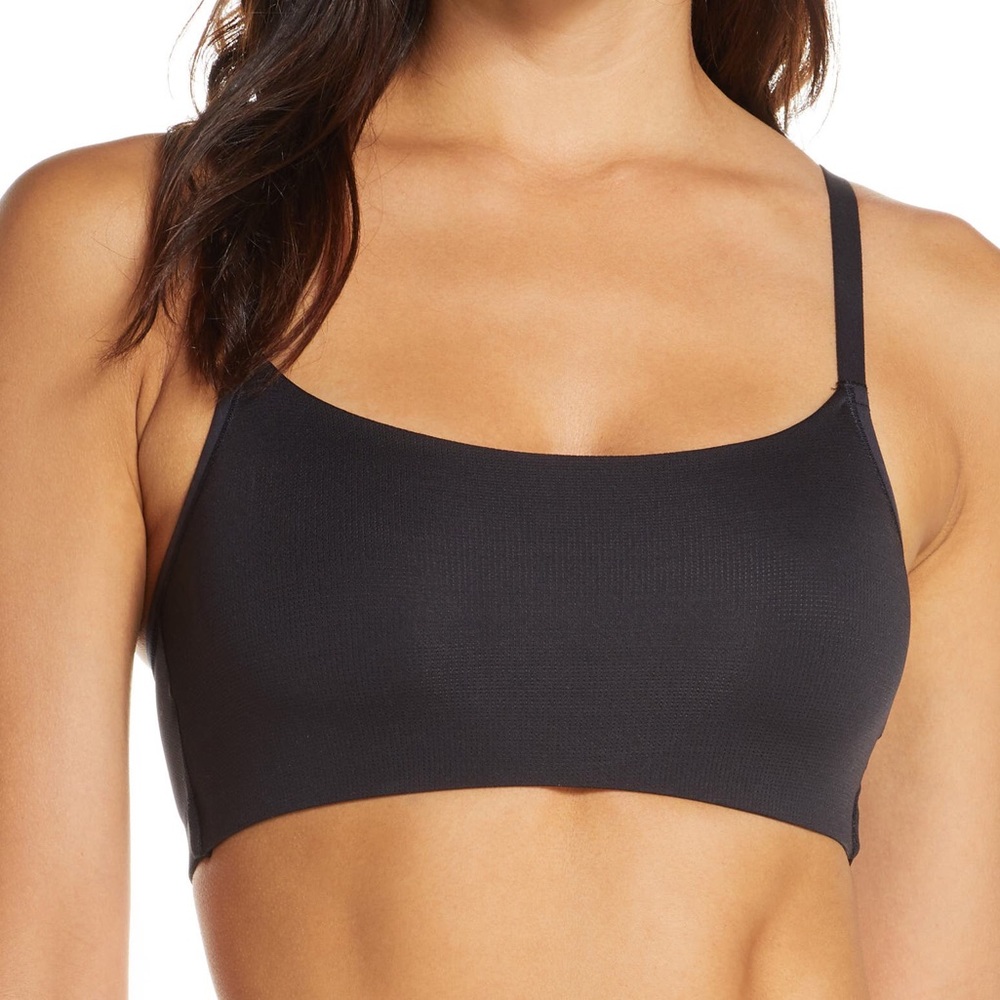 NATORI 755195 LIMITLESS CONVERTIBLE SPORTS BRA BLACK LARGE NWOT
